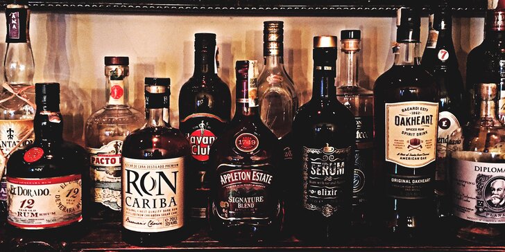 Degustace 4 nebo 6 rumů podle výběru a drobné občerstvení pro 1 i 2 osoby