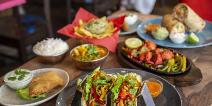 Pořádná porce dobrot: all you can eat pro 1 či 2 v mexicko-indické restauraci
