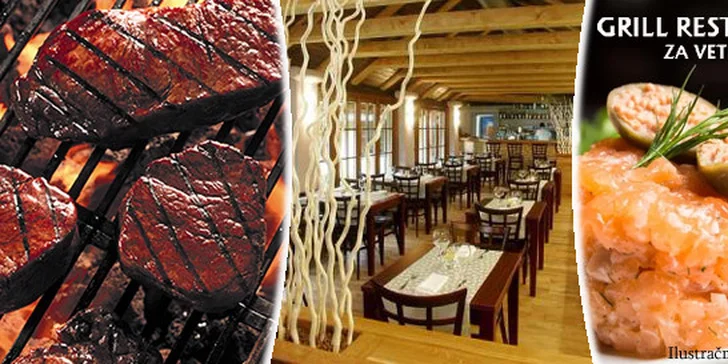 Degustační menu v Grill Restaurantu Za Větrem pro 2