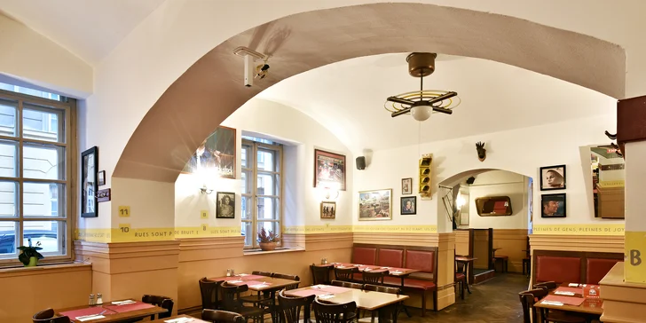 Příjemnou restauraci najdete jen pár kroků od Národního divadla.