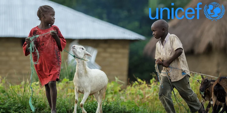 Pomozte s UNICEF dětem ve Rwandě: koza, prasátko nebo finanční příspěvek