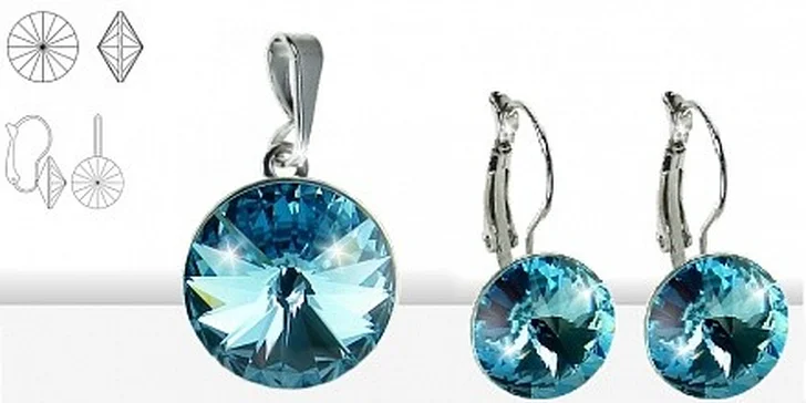 Set šperků se Swarovski krystaly