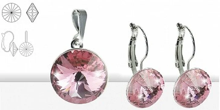 Set šperků se Swarovski krystaly