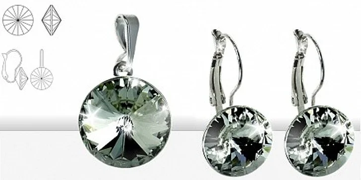 Souprava šperků s krystaly SWAROVSKI.