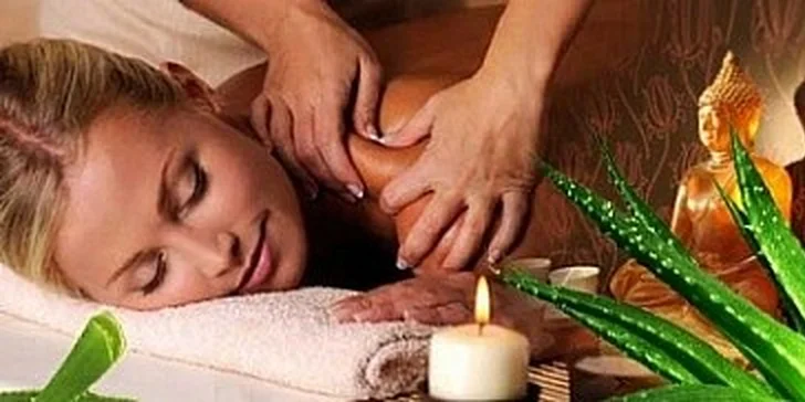 Exkluzivní masáž Aloe Vera zad a šíje v Plzni