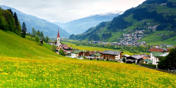 Tuxské Alpy v Tyrolsku pro 2 i rodinu: all inclusive a krásné hory všude kolem, děti do 9,9 let zdarma