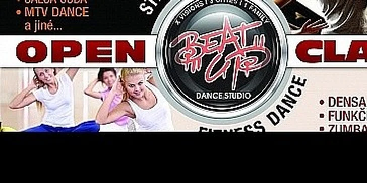 5 tanečních lekcí dle vlastního výběru - Zumba, Densa Jazz, Salsa, Hip Hop