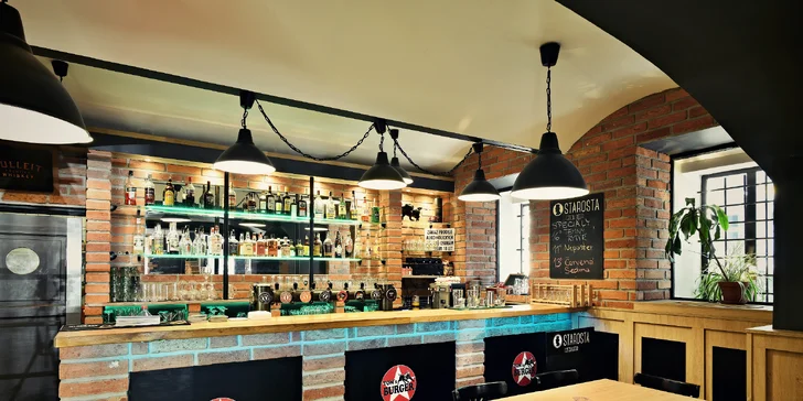 Burgerové menu od Toma s hranolky a pivem pro 1 nebo 2 osoby