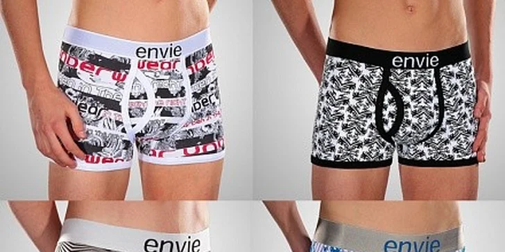 Boxerky s gumou Envie – 6 typů
