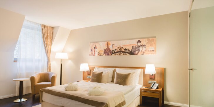 Luxusní pobyt v oceňovaném hotelu pod Trenčínským hradem: jídlo i wellness