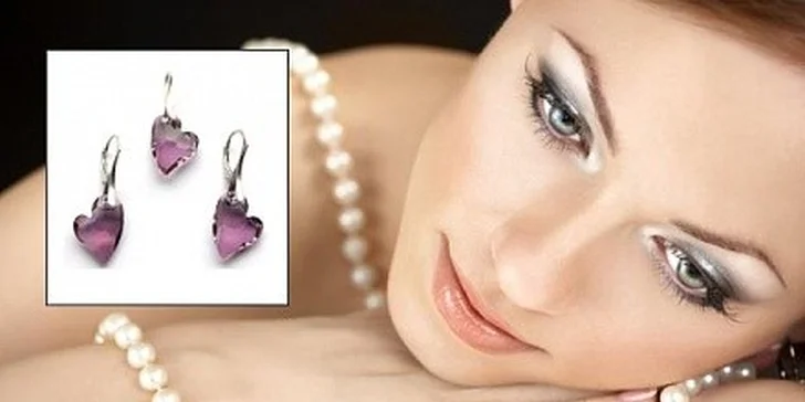 Luxusní set s krystaly SWAROVSKI® ELEMENTS Devoted 2 U Heart