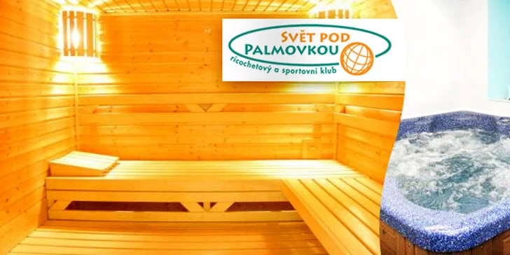 Sauna či vířivka na 1,5 hod s lahví sektu či vína