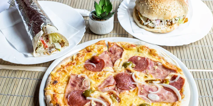 Chutná pizza alebo kebab podľa vlastného výberu U Emira