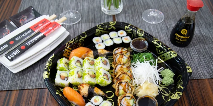 Asijské dobroty v srdci Olomouce: sushi sety s avokádem i několika druhy ryb
