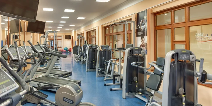 K dispozici je také fitness.