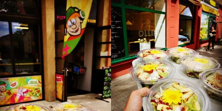 Tortilla či salát dle výběru: halloumi, hovězí nebo avokádo s kuřecím masem