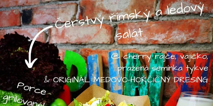 Tortilla či salát dle výběru: halloumi, hovězí nebo avokádo s kuřecím masem