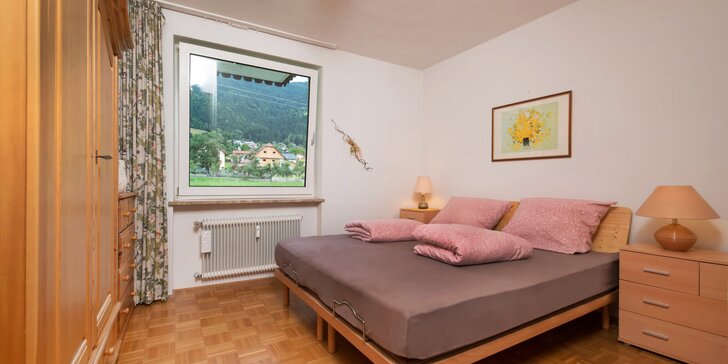 Dovolená u Osiašského jezera: apartmány v rakouských Korutanech pro 4 osoby