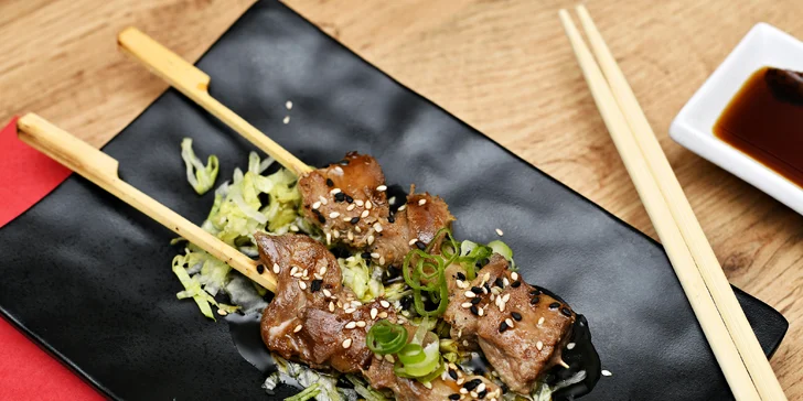 Asijská hostina: sushi and grill all you can eat pro dospělé i děti