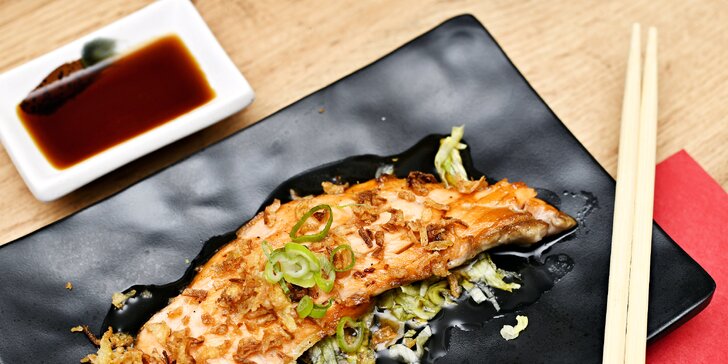 Asijská hostina: sushi and grill all you can eat pro dospělé i děti