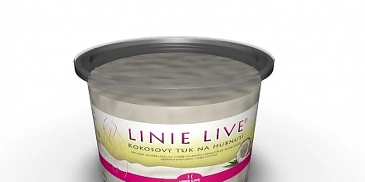 Kokosový tuk na hubnutí LINIE LIVE Zhubněte bez hladovění