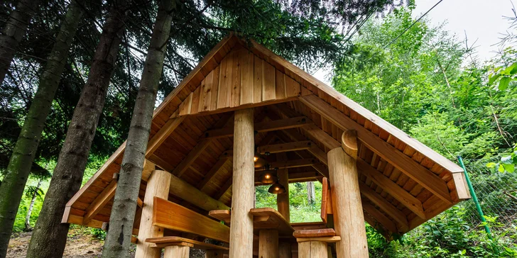 5denní pronájem luxusní wellness chaty v Beskydech pro 8 osob vč. dětí