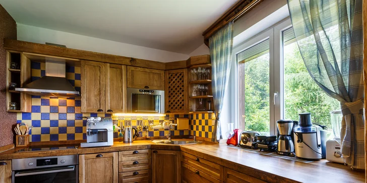 5denní pronájem luxusní wellness chaty v Beskydech pro 8 osob vč. dětí