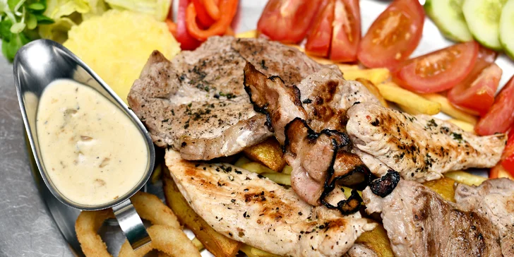 Rudolfovo fresh plato pro dva jedlíky v Golemově restaurantu