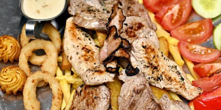 Rudolfovo fresh plato pro dva jedlíky v Golemově restaurantu