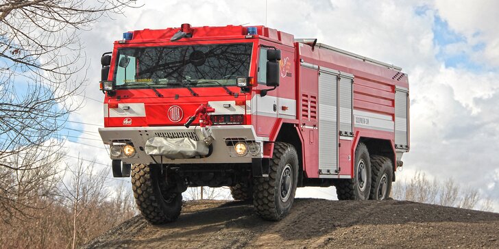 Parádní akce plná adrenalinu: 15–60 minut jízdy v požárním speciálu Tatra T815-7 6x6.1
