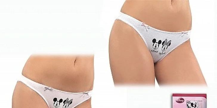 2 kusy kvalitních dámských kalhotek Mickey Mouse
