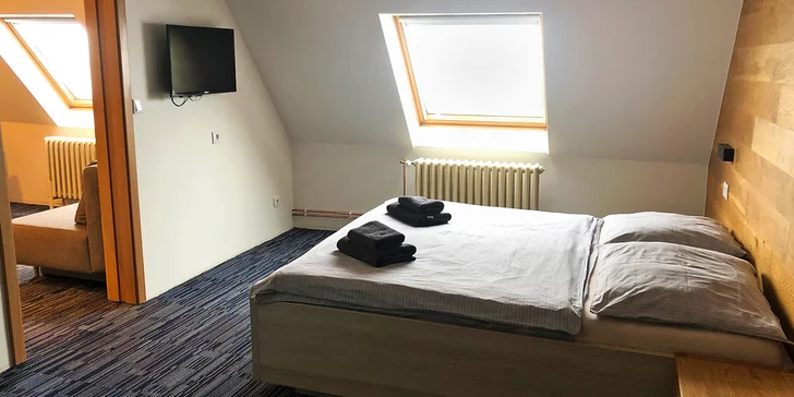 Po příjezdu se zabydlíte v příjemném nově zrekonstruovaném apartmánu dle výběru. 