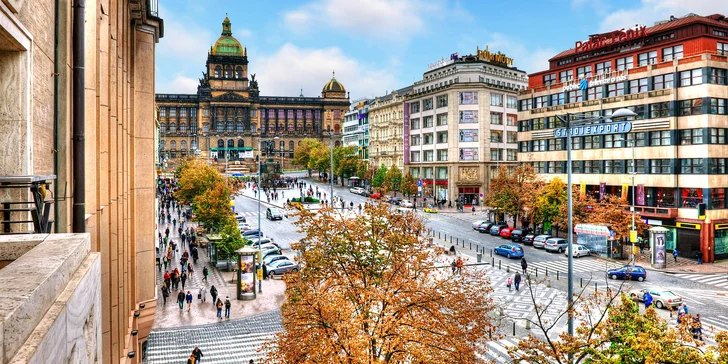 5* pobyt v centru Prahy: hotel přímo na Václavském náměstí a snídaně