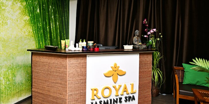 Thajská luxusní masáž v Royal Jasmine Spa a aroma lázeň nohou: 60 nebo 90 minut