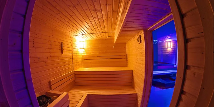 V ubytování je za příplatek možné využít i wellness.