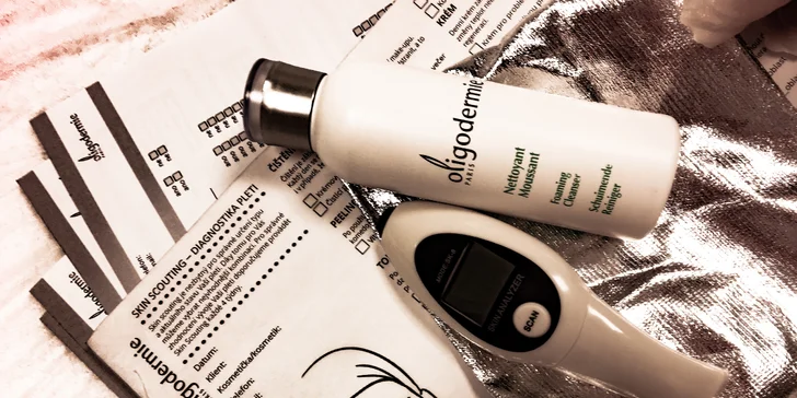 Důkladné ošetření problematické pleti luxusní kosmetikou Oligodermie i světelná terapie