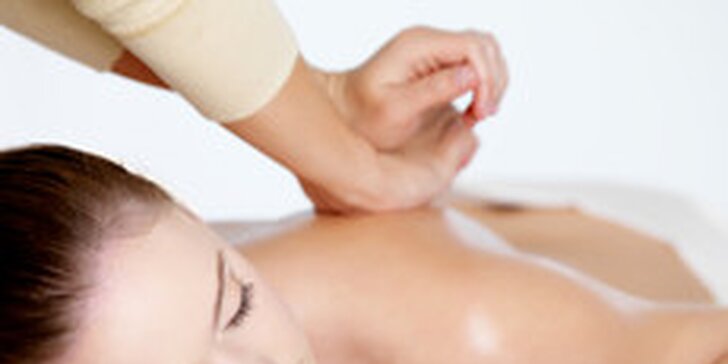 Klasická masáž zad a baňková masáž - silně lečívá metoda
