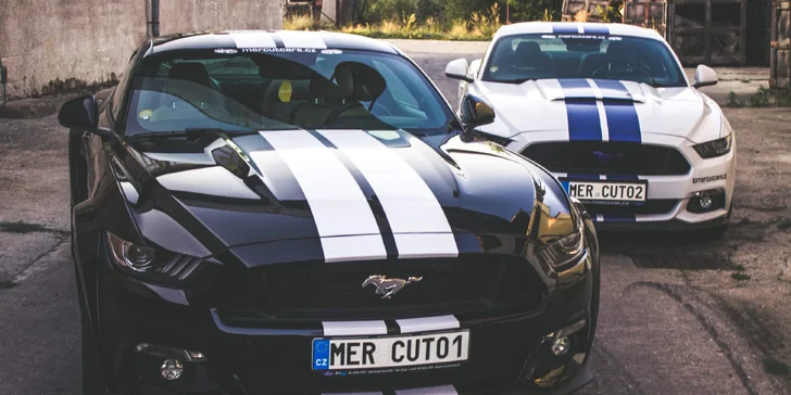 Unikátní zážitek: jízda ve vytuněném Fordu Mustang GT bez intsruktora i se spolujezdcem zdarma