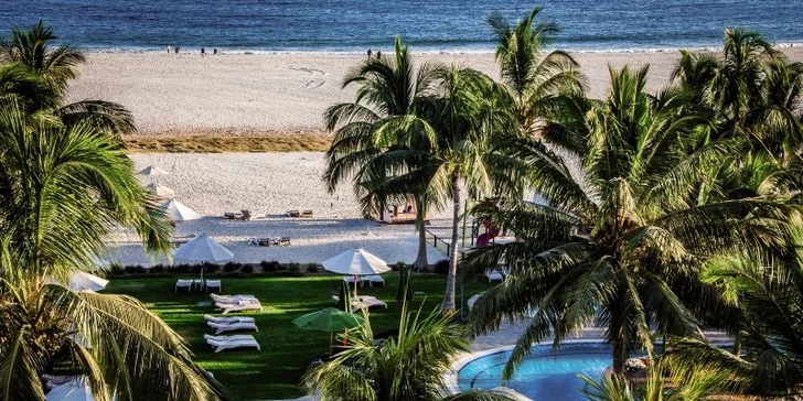 Luxusní pobyt v 5* resortu v Ománu: 5–11 nocí s all inclusive, bazén, fitness, přímo u pláže