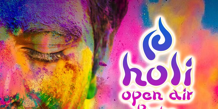 Šílenství barev na Střeleckém ostrově: vstupenka na Holi Open Air Festival