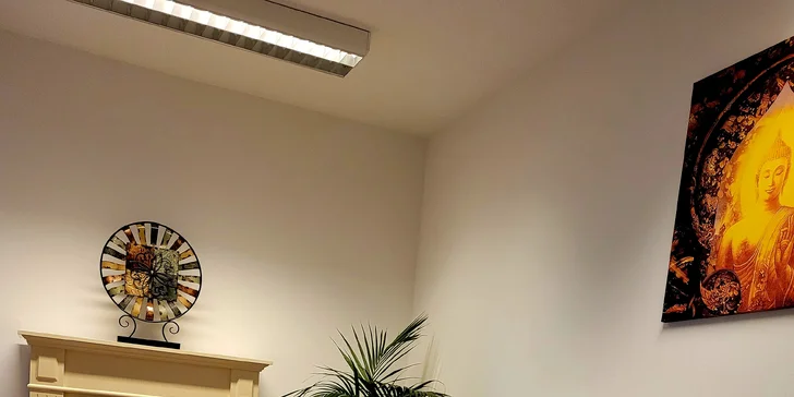K odpočinku láká i relaxační místnost.