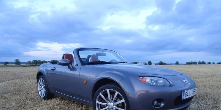 Zapůjčení Mazdy MX5 roadster na 12, 24 nebo až 48 hodin