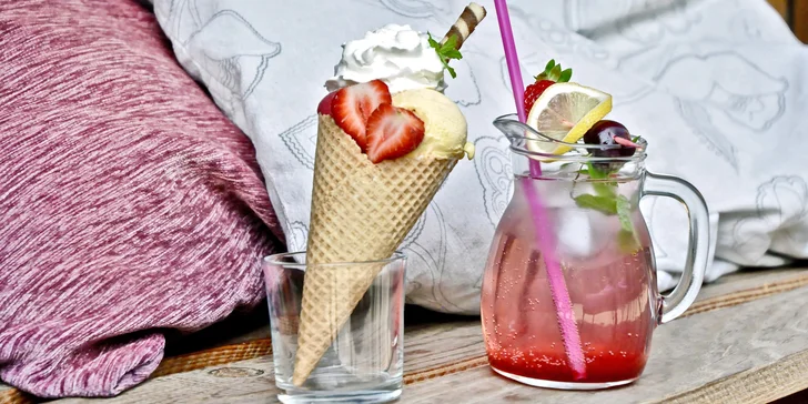 Chladivé letní osvěžení: zmrzlinový kornout, ledové cappuccino i domácí limonáda