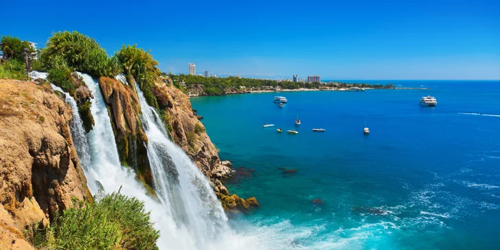 Výlety po Turecké riviéře: Pamukkale i delfíni, vyzvednutí ve vašem hotelu a český průvodce