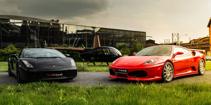 3–5 kol na technické trati v autě podle výběru: Mustang, Dodge, Nissan, Lamborghini i Ferrari
