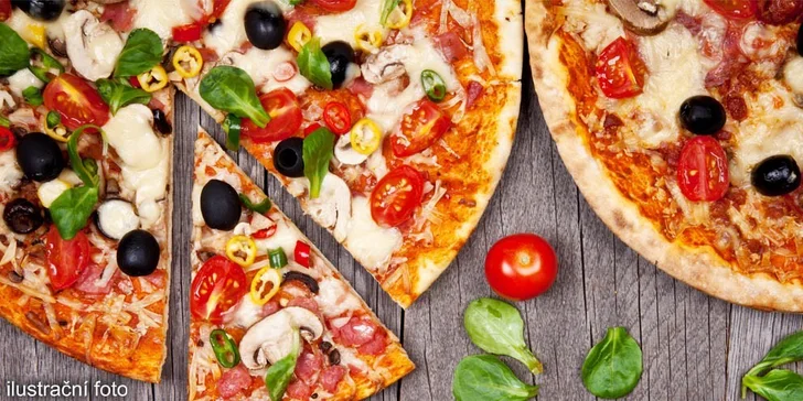 Dvě pizzy k odnesení s sebou z Pizza Pappi