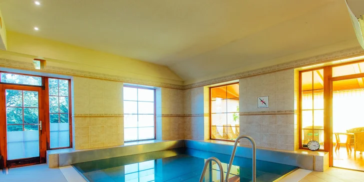 V rámci pobytu se těšte na vstup do privátního wellness.