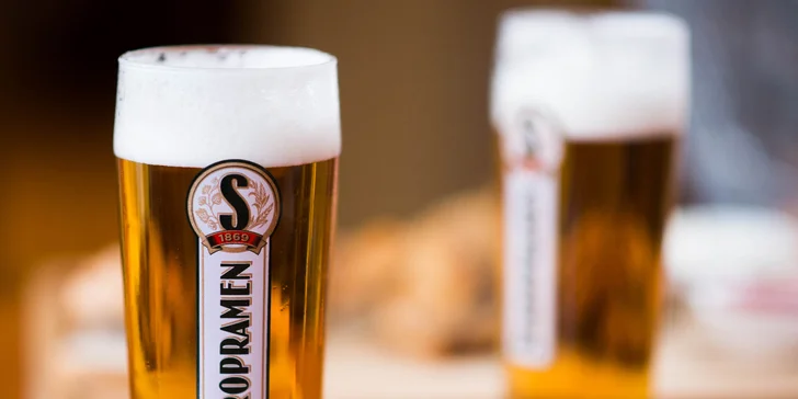 0,5l čapovaného piva Staropramen 10° 
