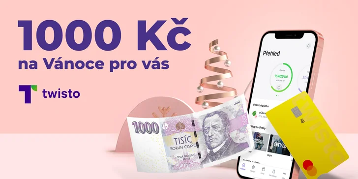 Založte si Twisto účet a získejte 1000 kreditů na nákupy na Slevomatu