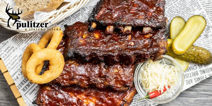 1 kg Marinovaných grilovaných bravčových rebierok